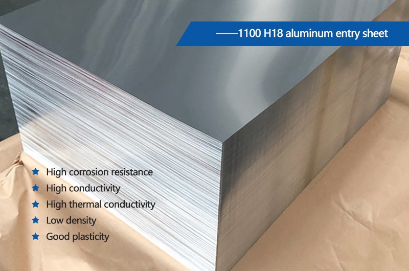 1100 H18 aluminum entry sheet